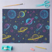 ネオンコスモス系デザイン3 薄葉紙 (クラフト)