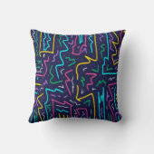 ネオンコントラスト宇宙アート クッション (裏面)