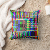 ネオンコンピュータチップ クッション (ブランケット)