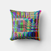 ネオンコンピュータチップ クッション (正面)