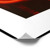 ネオンコーヒーカップ狂気 ポスター (角)