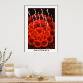 ネオンコーヒーカップ狂気 ポスター (キッチン)