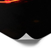 ネオンコーヒーサインオンブラック ポスター (角)