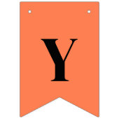 ネオンコーラル 単色 | オーダーメイド バンティングフラッグ (第2の旗)