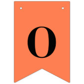 ネオンコーラル 単色 | オーダーメイド バンティングフラッグ (第3の旗)