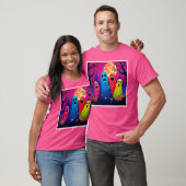 ネオンゴーストのハロウィンパーティーデザイン Tシャツ (ユニセックス)