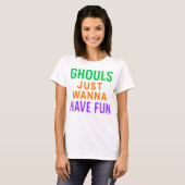 ネオンゴーストのハロウィンTシャツ Tシャツ (正面フル)