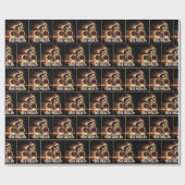 ネオンサイクリストの健康ポスター ラッピングペーパー (フラット)