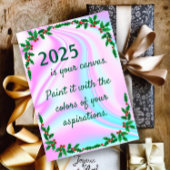 ネオンサイケデリックライツクリスマスホリデーカード シーズンカード