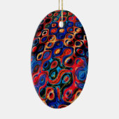ネオンサイケデリックリプルオーナメント セラミックオーナメント (右)