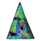 ネオンサイケデリック砂丘 パーティーハット (右)