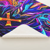 ネオンサイバーガーディアンアート シェルパブランケット (3/4)