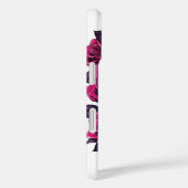 ネオンサイバーデススカルとバラホワイト Case-Mate iPhoneケース (裏面 / 右)