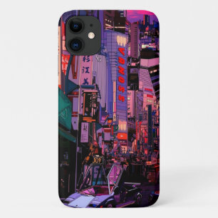 ネオンサイバーパンクメトロポリス iPhone 11 ケース