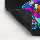 ネオンサイバーラーメン – Vaporwaveレトロ美学 マウスパッド (コーナー)