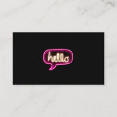 ネオンサインこんにちは 名刺 (正面)