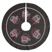 ネオンサインスタイルサンタインサングラス ブラッシュドポリエステルツリースカート (正面)