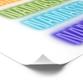 ネオンサインスタイルナマステ中継レインボープリント フォトプリント (角)