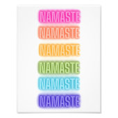 ネオンサインスタイルナマステ中継レインボープリント フォトプリント (正面)