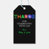 ネオンサイン輝く暗いパーティーありがとうギフト ギフトタグ (裏面)