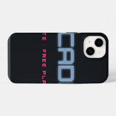 ネオンサイン風Arcadiusスマホケース iPhoneケース (裏面横)