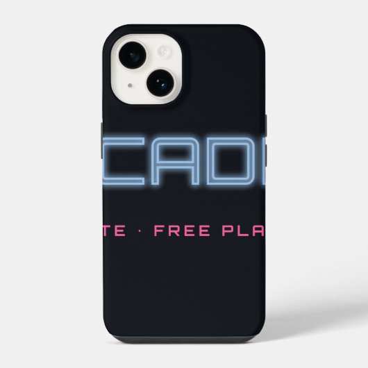 ネオンサイン風Arcadiusスマホケース iPhoneケース (裏面)