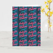 ネオンサイン ブランク グリーティング カード (黄色い花)