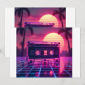 ネオンサイン 招待状 (正面/裏面)