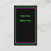 ネオンサウンド 名刺 (裏面)