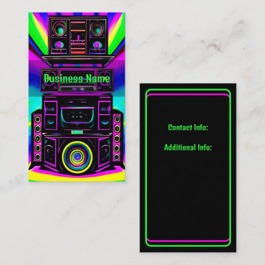 ネオンサウンド 名刺 (正面/裏面)