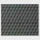 ネオンサッカーのボール選手 ラッピングペーパー (フラット)