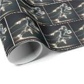 ネオンサッカーのボール選手 ラッピングペーパー (ロールコーナー)