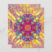 ネオンサマーボホマンダラスクラップブック紙 (正面/裏面)