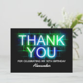 ネオンサンキューフラットカード サンキューカード (スタンド正面)