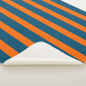 ネオンサンセットオレンジと海ブクールルー シェルパブランケット (3/4)