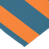 ネオンサンセットオレンジと海ブクールルー ショートテーブルランナー (コーナー)