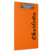 ネオンサンセットオ無地のレンジカカスタムラーカラーパーソナライズされた クリップボード (右)