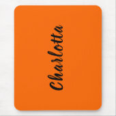 ネオンサンセットオ無地のレンジカカスタムラーカラーパーソナライズされた マウスパッド (正面)