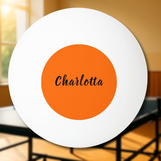 ネオンサンセットオ無地のレンジカカスタムラーカラーパーソナライズされた 卓球ボール