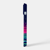 ネオンサンセットサーフィン iPhone 15ケース (左側面)