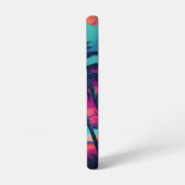 ネオンサンセットパラダイスアートデザイン SAMSUNG GALAXYケース (左側面)