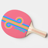 ネオンサンライズループ 名入れ 卓球ラケット (横)