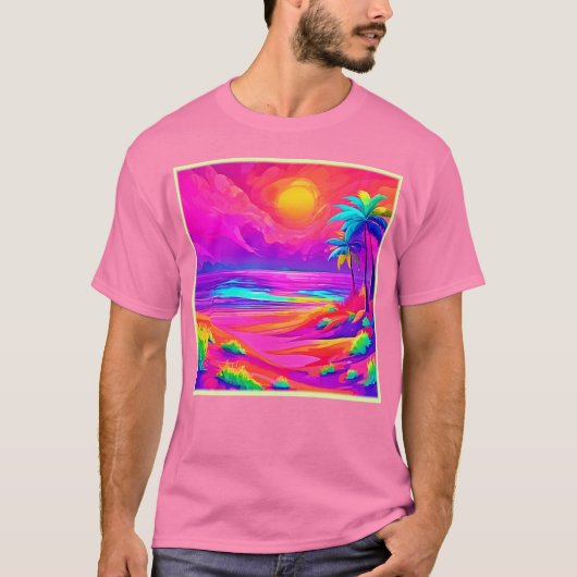 ネオンサン&ビーチブリス Tシャツ (正面)