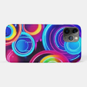 ネオンサークル抽象芸術アート Case-Mate iPhoneケース (裏面(横))