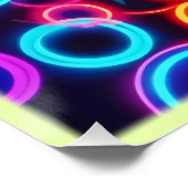 ネオンサークル：視覚的鮮やかな饗宴 ポスター (コーナー)