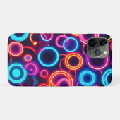 ネオンサークル：視覚的鮮やかな饗宴 Case-Mate iPhoneケース (裏面(横))
