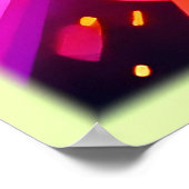 ネオンシェイプ抽象芸術トンネルアート ポスター (角)