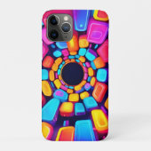 ネオンシェイプ抽象芸術トンネルアート Case-Mate iPhoneケース (裏)