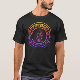ネオンシティシール – コロンビア,サウスカロライナ Tシャツ