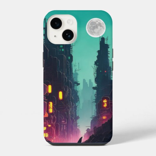 ネオンシティ iPhoneケース (裏面)